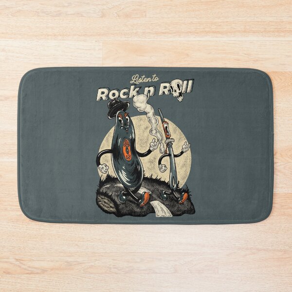 Item preview, Vinyl Record and Needle - Listen to Rock n Roll | Never too Old to Rock | High Fidelity Stereo Sound | Stereolab | Analogue | Kids Mask | Tie Dye Backpack | Old Cartoon Style Design designed and sold by Any Color Designs.