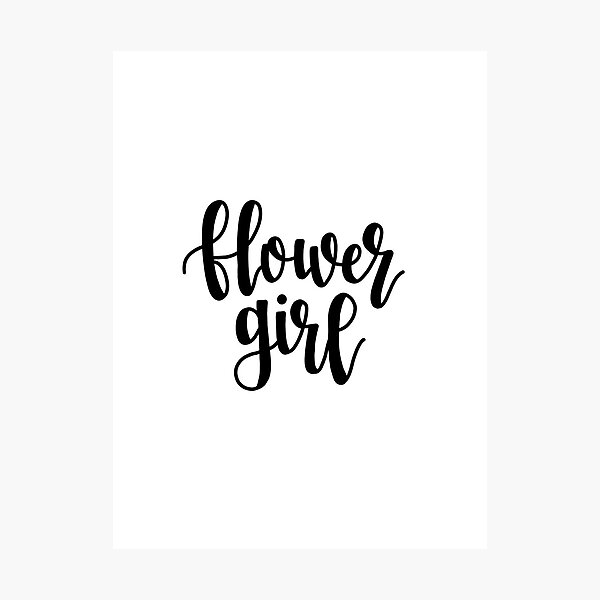 Item preview, Calligraphy Flower Girl for Weddings, Wedding Showers, Proposals designed and sold by tbcalligraphy.