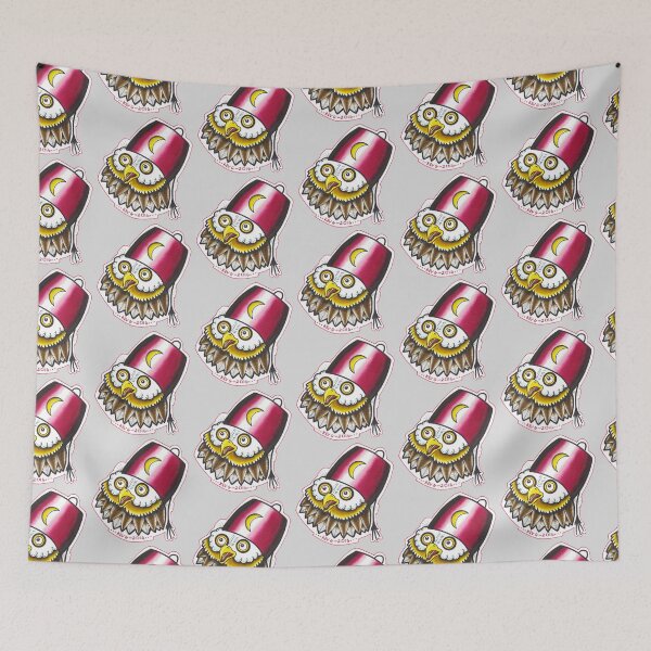Item preview, OWL IN A FEZ - Art By Kev G designed and sold by ArtByKevG.
