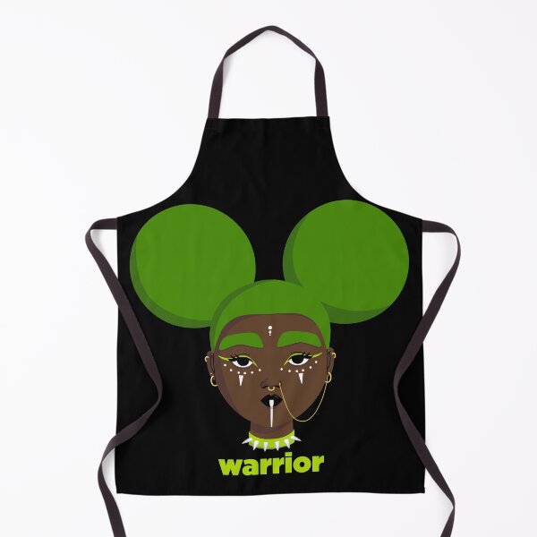 Item preview, Green Afropunk Warrior designed and sold by komoukmouk.