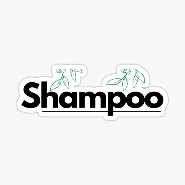 "Shampoo bottle label " Sticker by Weekendfun22 Redbubble
