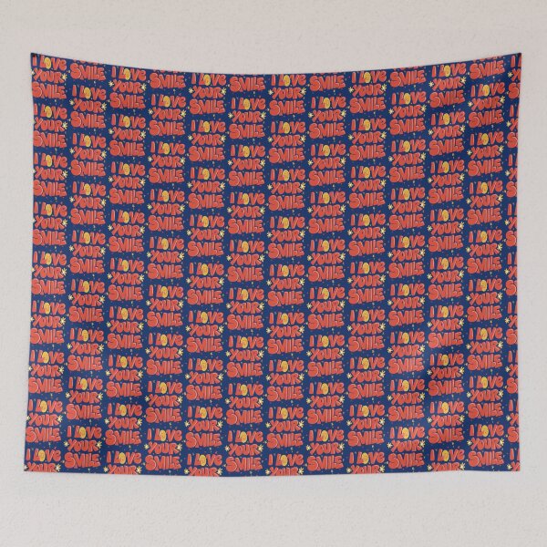 Item preview, I Love Your Smile - Blue designed and sold by ZoomTaDesign.