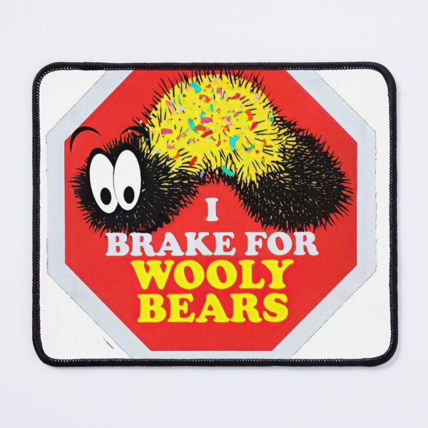 Artikelvorschau, Lustige Stoßstangenaufkleber „I Brake for Wooly Bears“, entworfen und verkauft von Ssimo30.