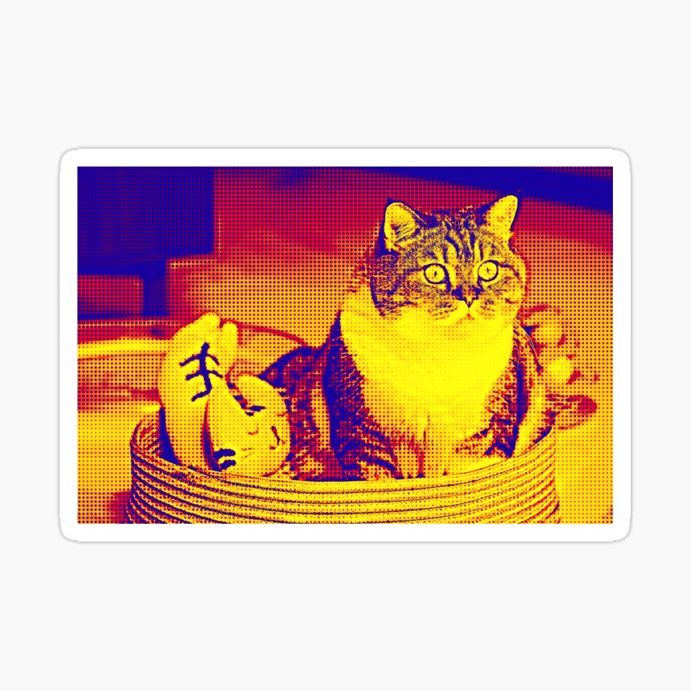 Pop Art Cat V94 Poster For Sale By Gajicm Redbubble