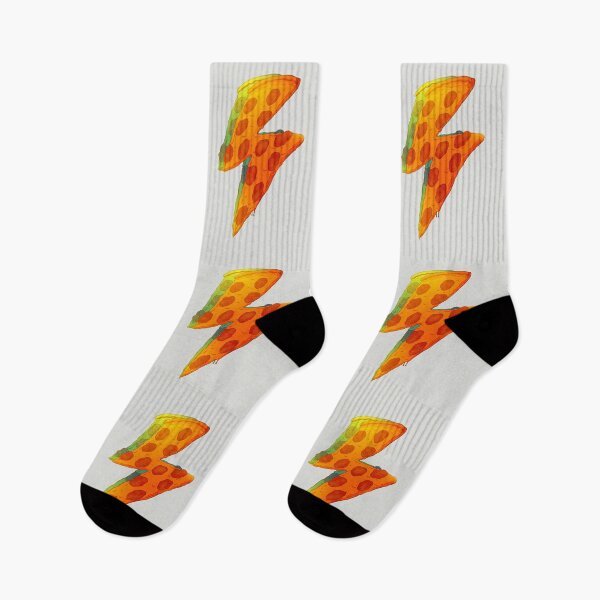 Item preview, Rebel Pizza Bolt | Bowie | Reusable Facemask | Washable Face Cover | Pizza Lover T Shirt | Wall Art | Thunder Lightning Bolt | Thunderstorm | Stuffed Crust Pizza Powered Engineer Design designed and sold by Any Color Designs.