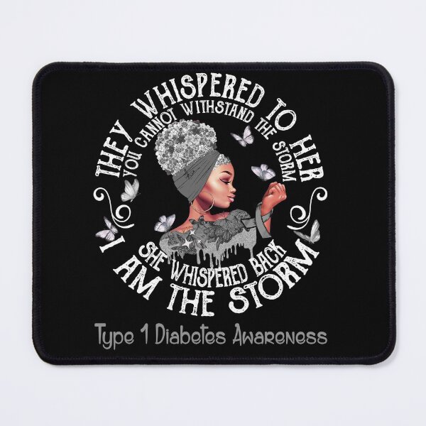 Item preview, Black Girl Fighter Strong I Am The Storm Type 1 Diabetes Awareness designed and sold by Mnrshirley.