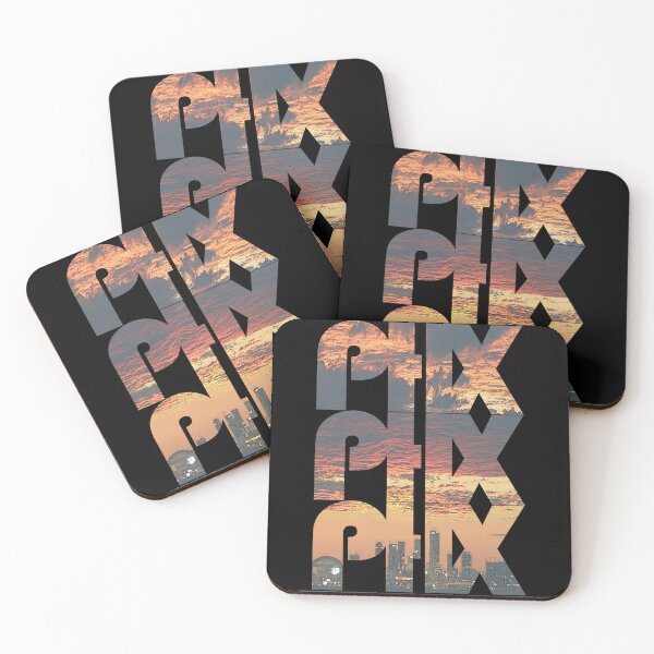 Item preview, Phoenix, Arizona PHX Sunrise Cityscape Repeating Pattern designed and sold by CrabbyLobster.