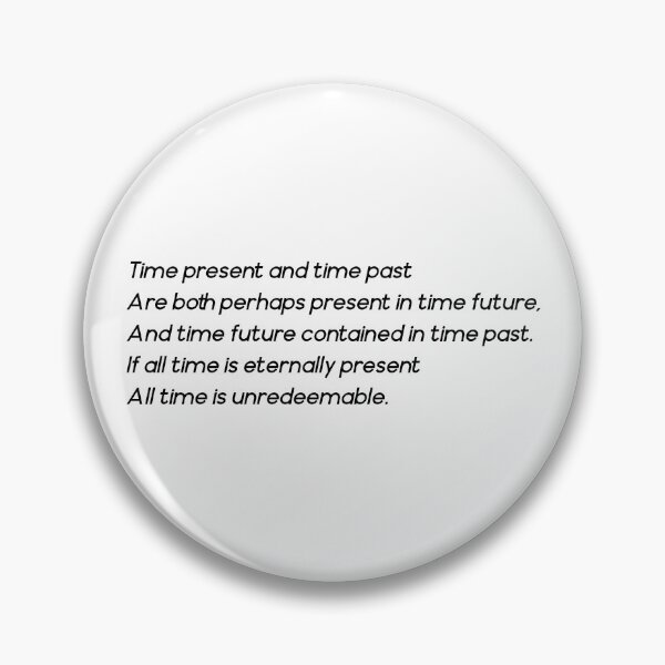 Item preview, Time present and time past (black) designed and sold by didijuca.