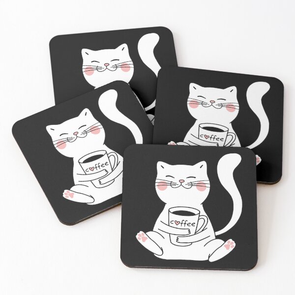 Item preview, Cat And Coffee Sticker designed and sold by ximenagene.
