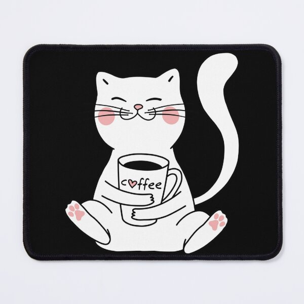 Item preview, Cat And Coffee Sticker designed and sold by ximenagene.