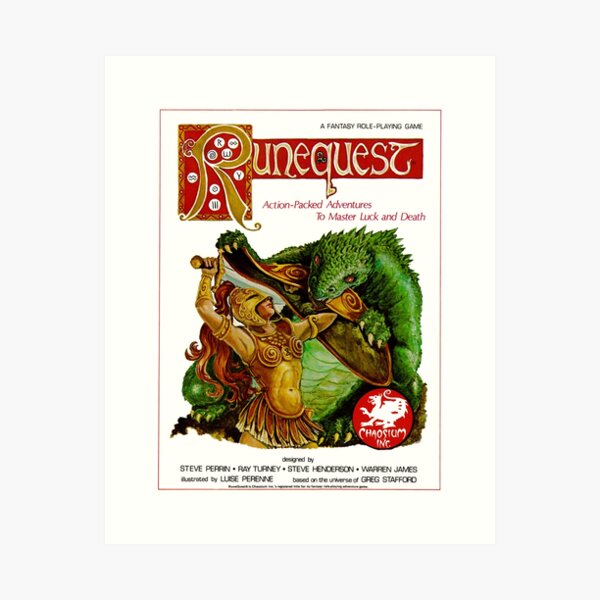 RuneQuest 2 Cover Art Print