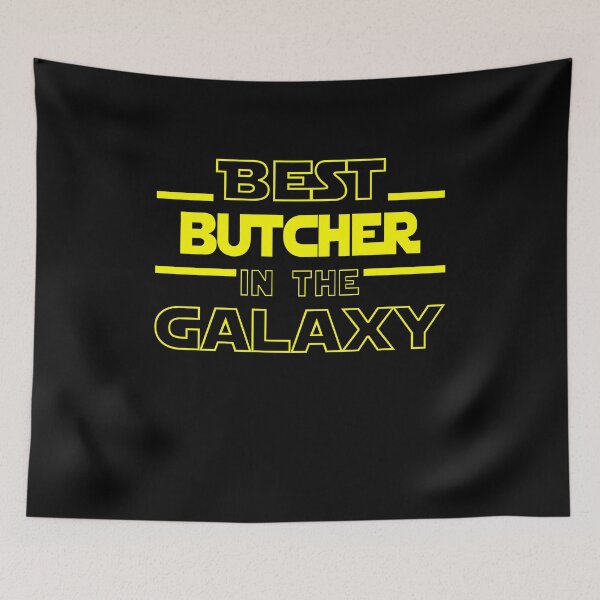 Item preview, butcher Job Dad Mom Hudband Mens Shirt, Best butcher In The Galaxy, Funny butcher Birthday christmas Gift Gift designed and sold by xlnv.