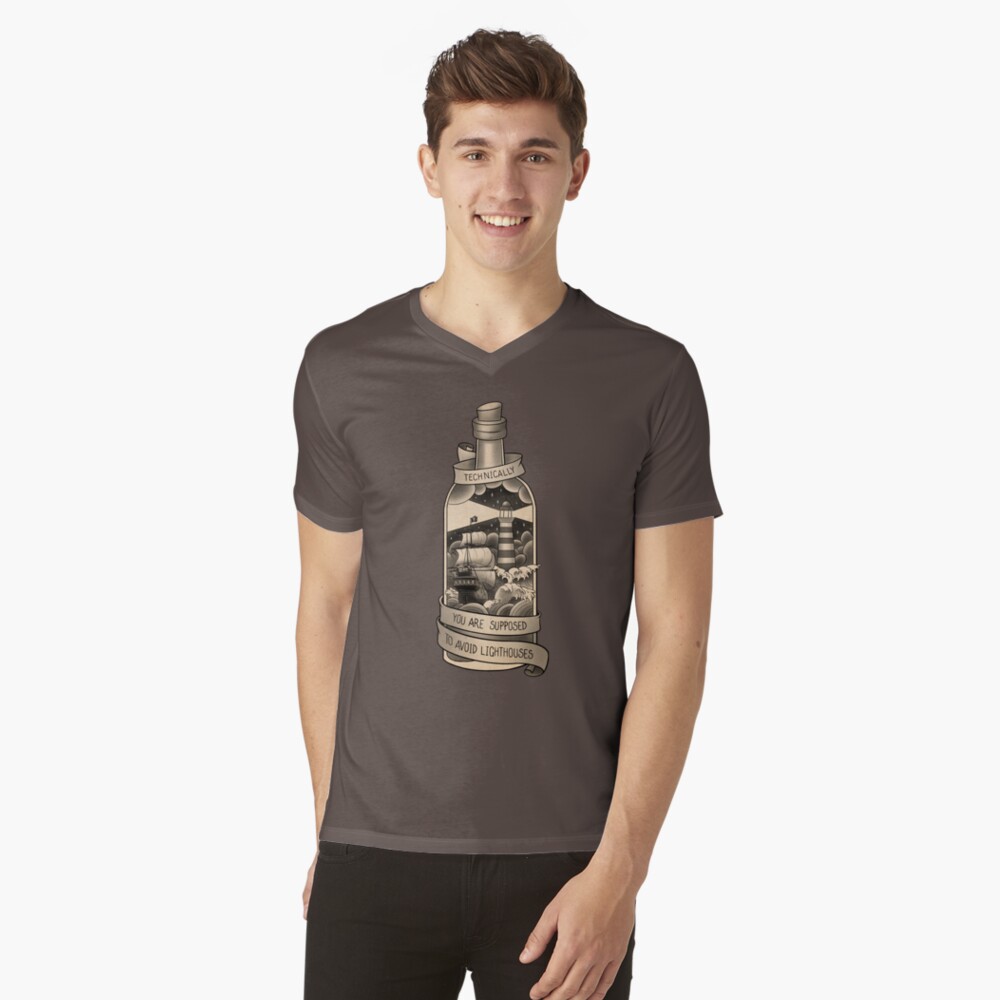 Item preview, V-Neck T-Shirt designed and sold by illustore.