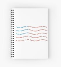 Sam Seaborn West Wing quote, 100,000 Airplanes Spiral Notebook