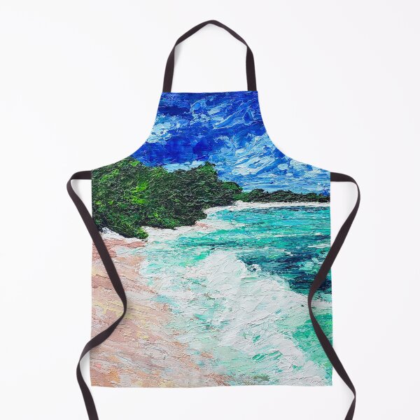 Item preview, Blue & Turquoise abstract beach designed and sold by fujinoart.