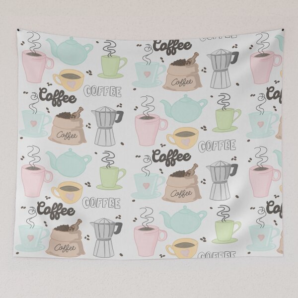 Item preview, Coffee cartoon for Coffee addicted everyone(colour palette, color palete) designed and sold by Sanaura.