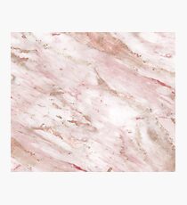 Rosa Marmor - Roségold Akzente Fotodruck