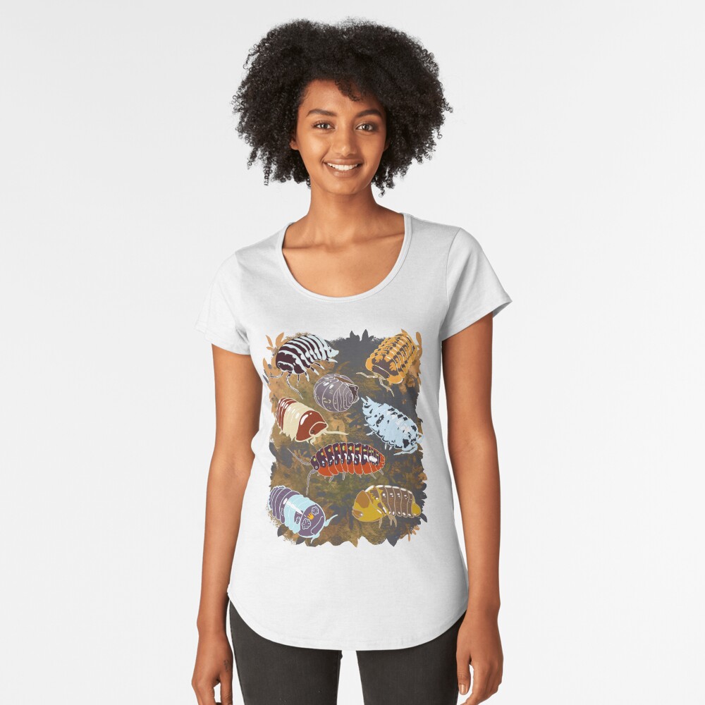 Vista previa del artículo con la obra «Camiseta premium de cuello ancho», diseñado y vendido por Deadbirdkitsch.