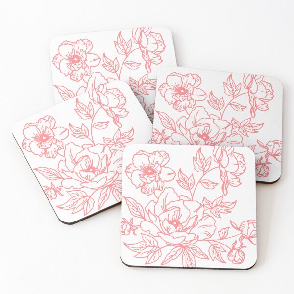 Item preview, Pink Floral Line Work designed and sold by PaprikaPanda.