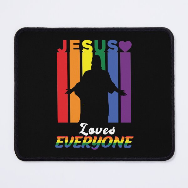 Item preview, Jesus Loves Everyone - LGBTQ Pride Rainbow Christian designed and sold by Optix.