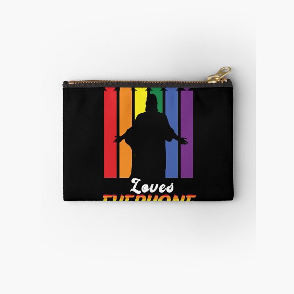 Item preview, Jesus Loves Everyone - LGBTQ Pride Rainbow Christian designed and sold by Optix.