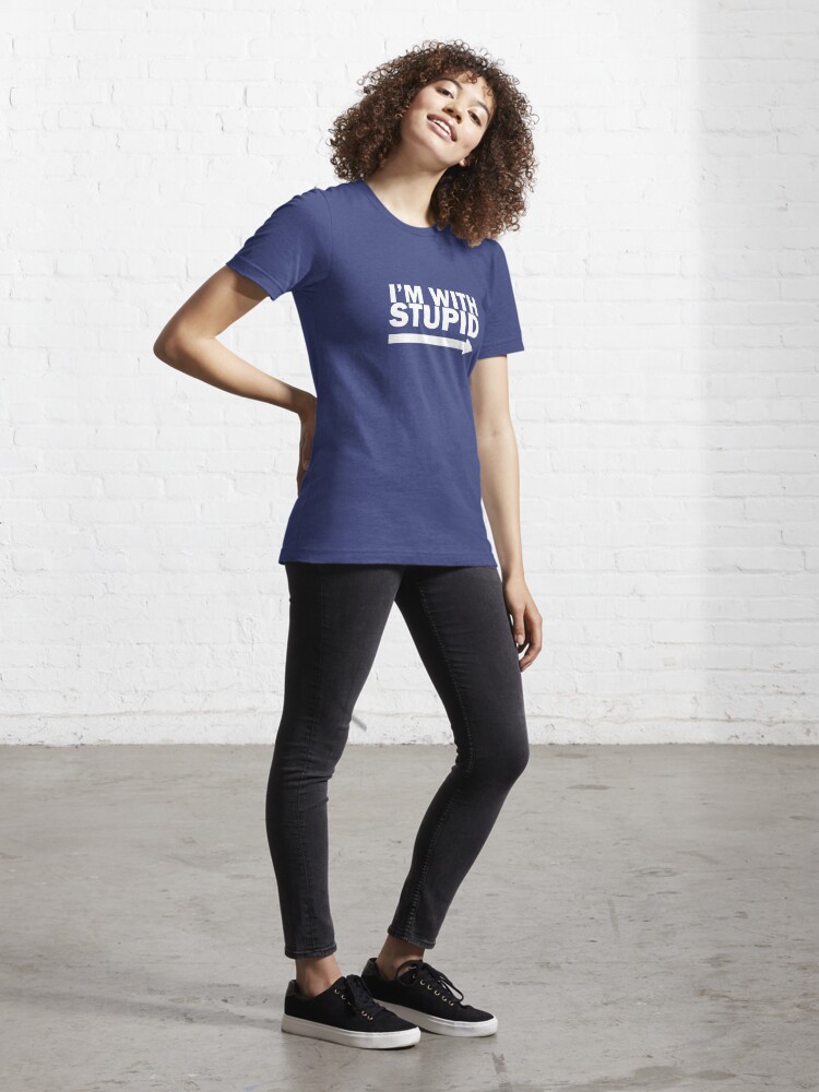 Alternate view of I'm With Stupid Essential T-Shirt