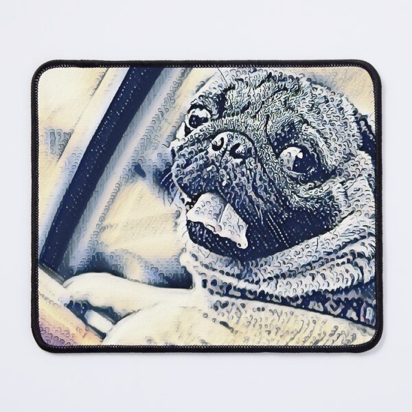 Item preview, Rainy Day Driving Dutch Bulldog Portrait Puppy Pug Life Art designed and sold by TheWildFlix.