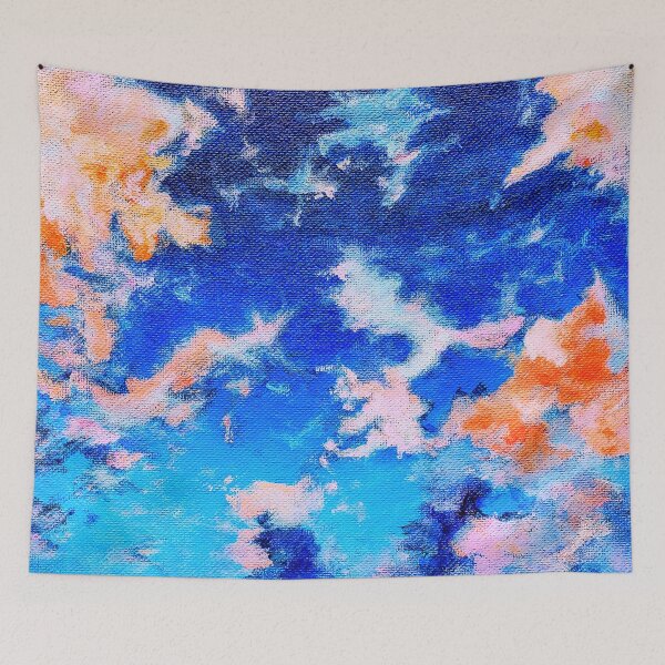 Item preview, Blue and orange sky designed and sold by fujinoart.