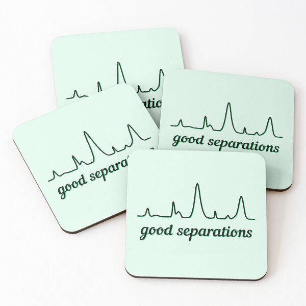 Item preview, Good Separations - Black and Lime, Light Background designed and sold by Artsy-Chemist.