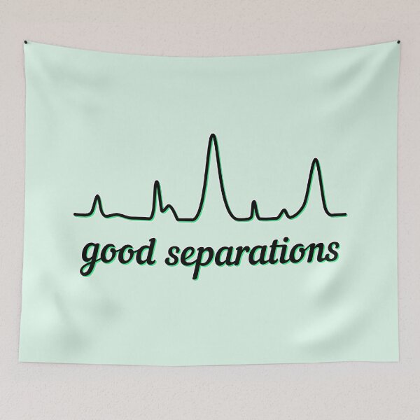 Item preview, Good Separations - Black and Lime, Light Background designed and sold by Artsy-Chemist.