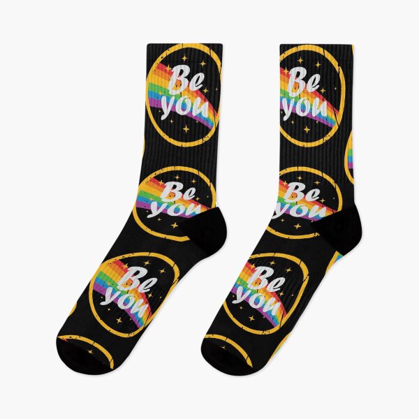 Item preview, LGBTQ Be You Rainbow Gay Pride - Retro Vintage designed and sold by Optix.