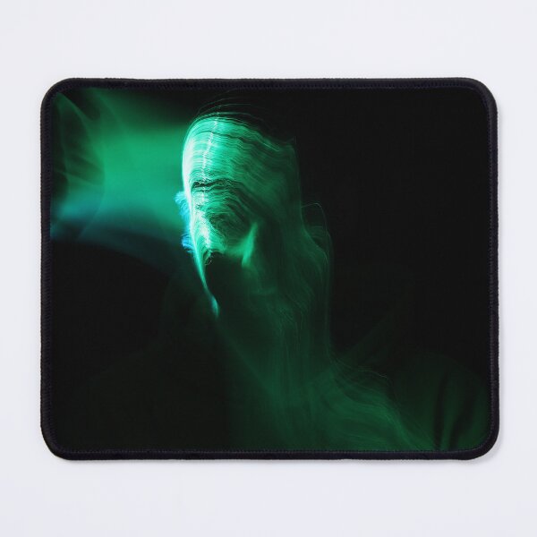 Item preview, Green long exposure light trails on face designed and sold by viknitov.