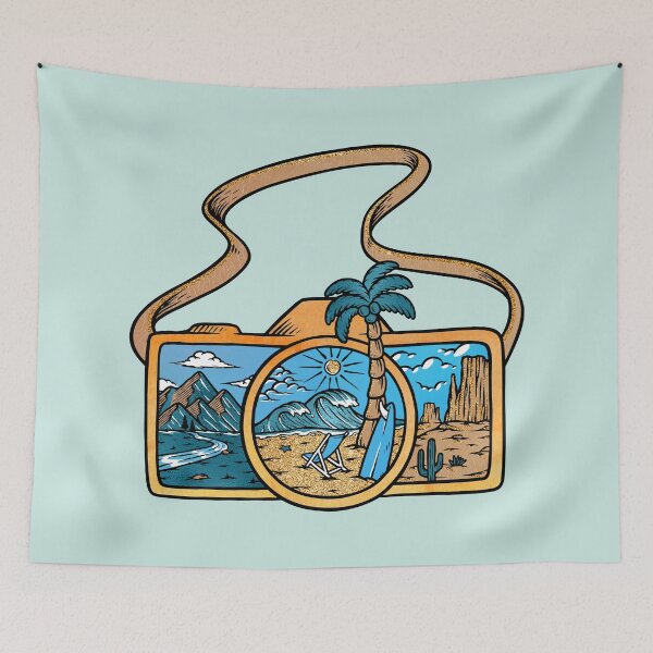Item preview, The beach and the mountains are calling and I must go designed and sold by Orianah.