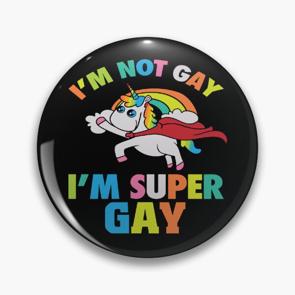 Item preview, I'm Not Gay I'm Super Gay Unicorn - Funny PRIDE designed and sold by Optix.