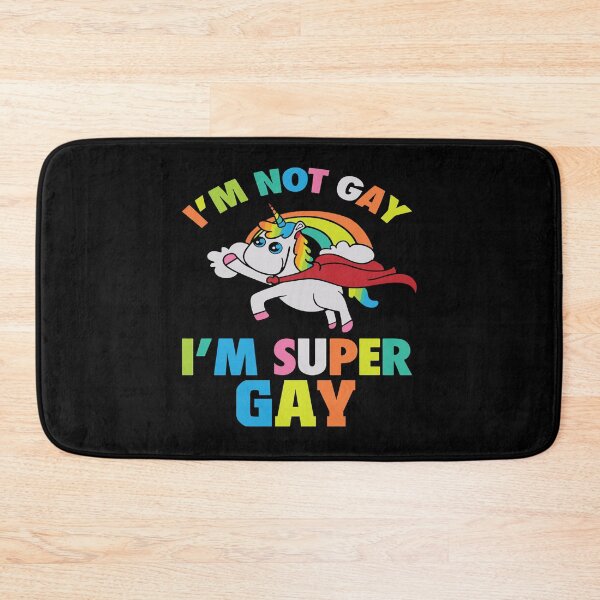 Item preview, I'm Not Gay I'm Super Gay Unicorn - Funny PRIDE designed and sold by Optix.