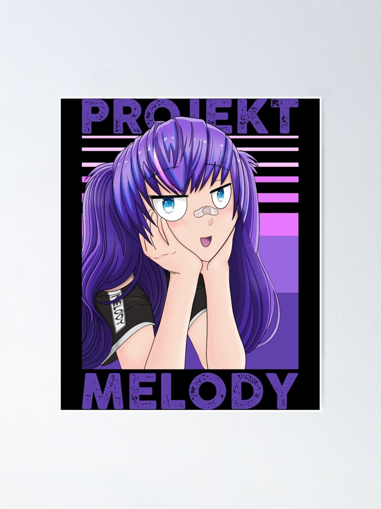 Animerch Vshojo Projekt Melody Poster For Sale By Officialodh Redbubble