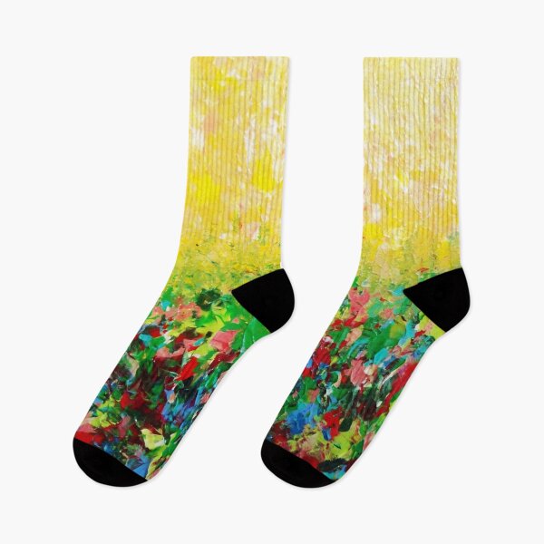 Item preview, NATURE'S LIVING ROOM - Gorgeous Bright Bold Nature Wildflower Field Landscape Abstract Art  designed and sold by EbiEmporium.