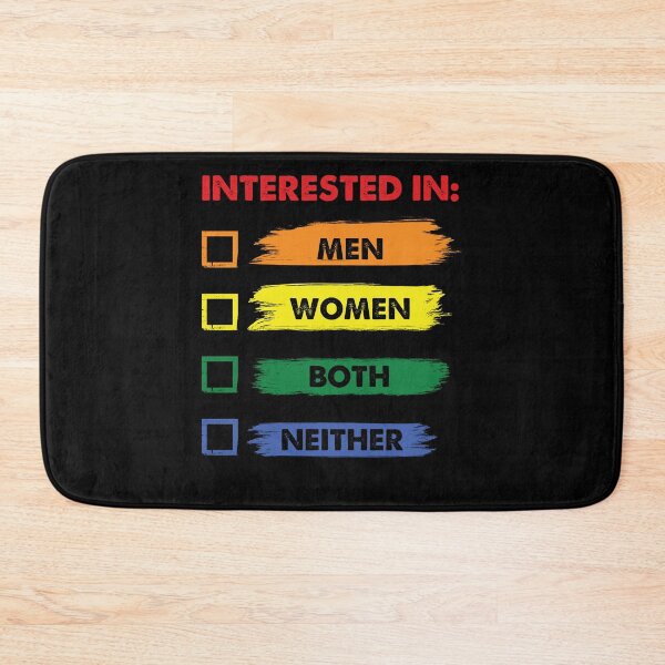 Item preview, Interested In Men, Women, Both, Neither - Funny Gay Pride designed and sold by Optix.