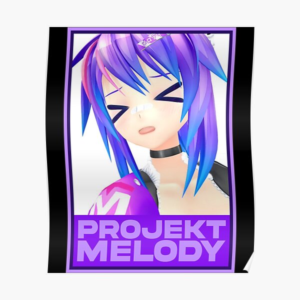 Best Animerch Vshojo Projekt Melody Poster For Sale By Officialodh Redbubble