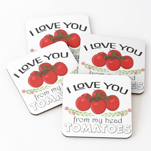 Item preview, I love you from my head tomatoes designed and sold by Carmen Gomez.