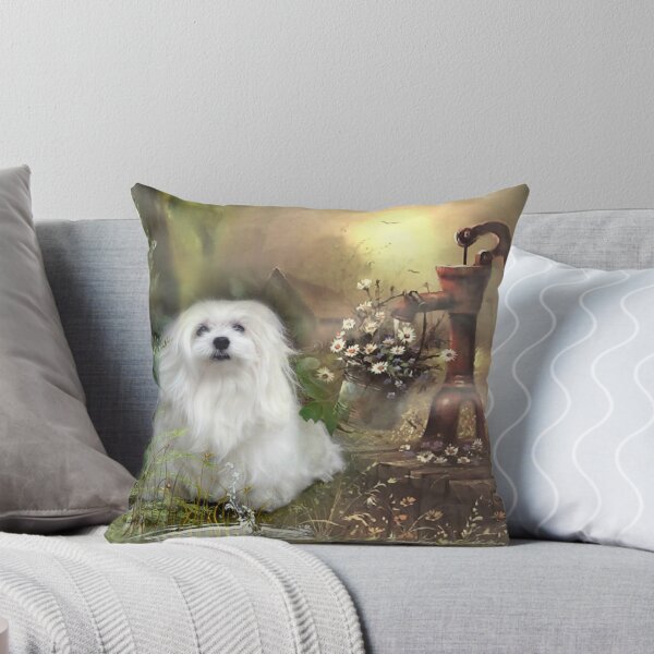 Item preview, Snowdrop the Maltese at The Wishing Well designed and sold by MoragBates.