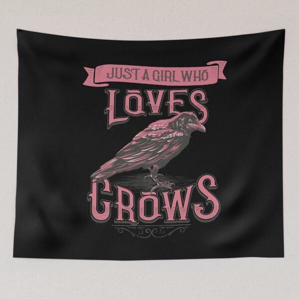 Item preview, Just a Girl Who Likes Crows Vintage Crow Lover designed and sold by MarkusShirts.