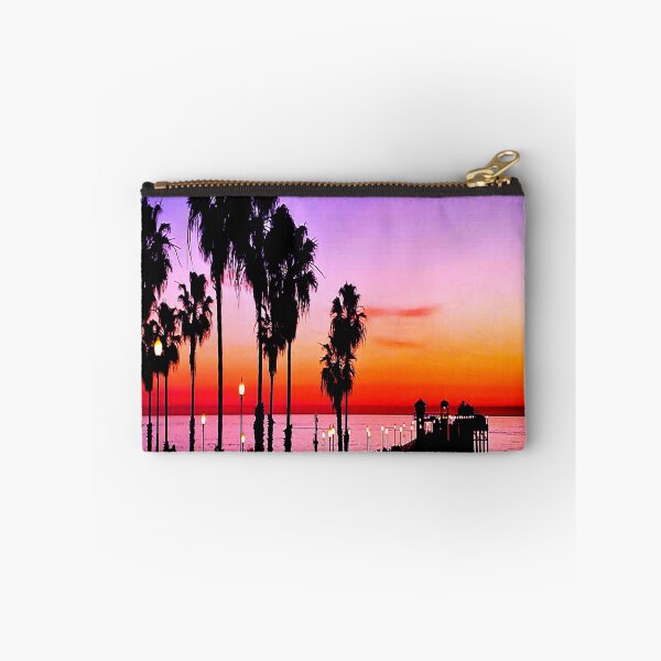 Item preview, Purple orange beach sky at the pier designed and sold by fujinoart.