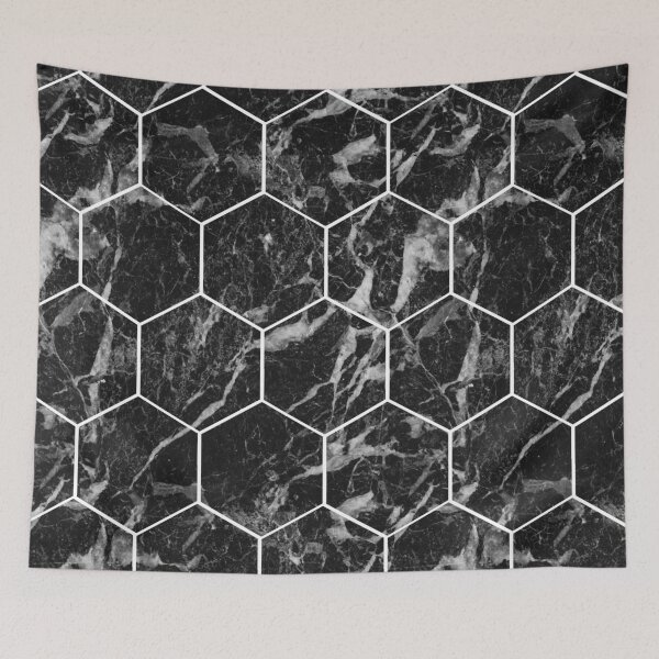 Item preview, Black Campari - hexagons designed and sold by marbleco.