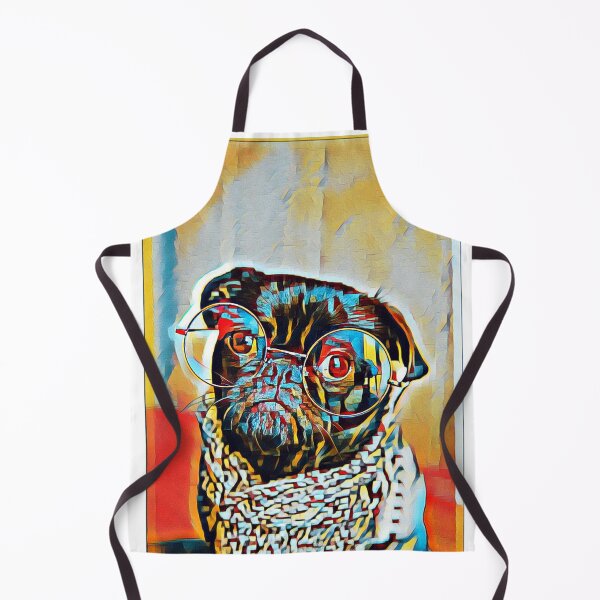 Item preview, Smart Pop Art Portrait Puppy Pug Life Art designed and sold by TheWildFlix.