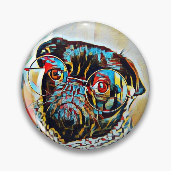 Item preview, Smart Pop Art Portrait Puppy Pug Life Art designed and sold by TheWildFlix.