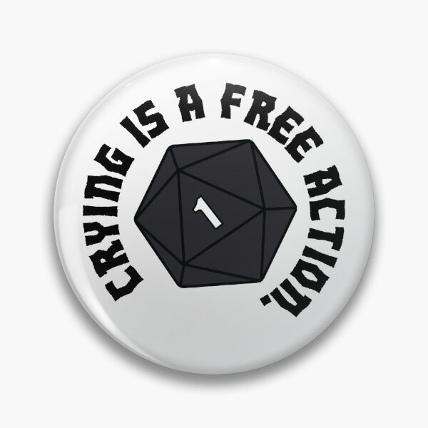 Item preview, Crying is a Free Action. designed and sold by DapperZombee.