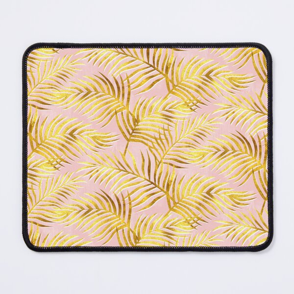 Item preview, Palm Leaves_Gold and Rose Quartz designed and sold by miavaldez.