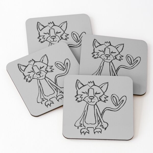 Item preview, Friendly Wild Cat, Punk Cat designed and sold by badlydrawnbabe.