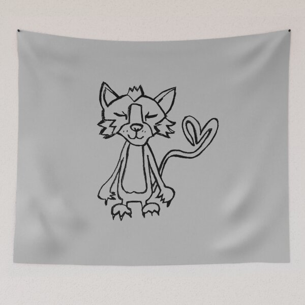 Item preview, Friendly Wild Cat, Punk Cat designed and sold by badlydrawnbabe.